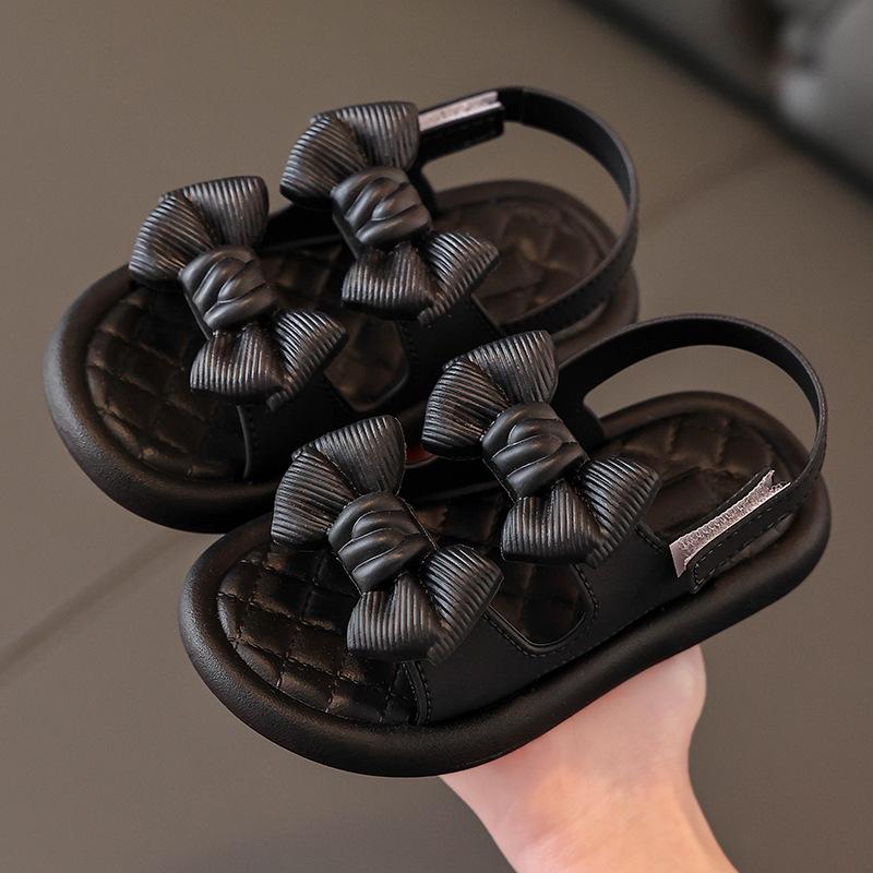 Summer Girls Sandals Non-slip Soft Bottom Student Princess Cool Shoes Open Toe Baby Girls Beach Princess Sandals