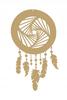 Ł5 Dream Catcher Pendant Ornament Openwork Decor Beige