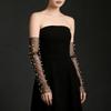 Fingerless Bridal Gloves Artificial Pearls Arm Sleeves Armwear for Formal Occasion Wedding Ceremony Dressingup Accessory