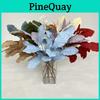 Artificial Flocking Foliage Bouquet For Wedding Decor Home Arrangement Photo Props