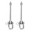 2 Pcs Heavy Duty Bearing Swing Hangers 304 Stainless Steel Swing Hooks 1800mm D Type for Yoga Hammock Chair