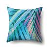 Polyester Pillowcase Nordic Plant Ins Style Flower Print Peach Leather Velvet Pillowcase