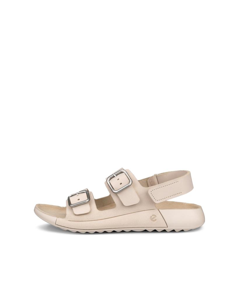 ECCO Cosmo Genuine Leather Strap Sandals 20690302378 Limestone Cm 3E Women's 24.0