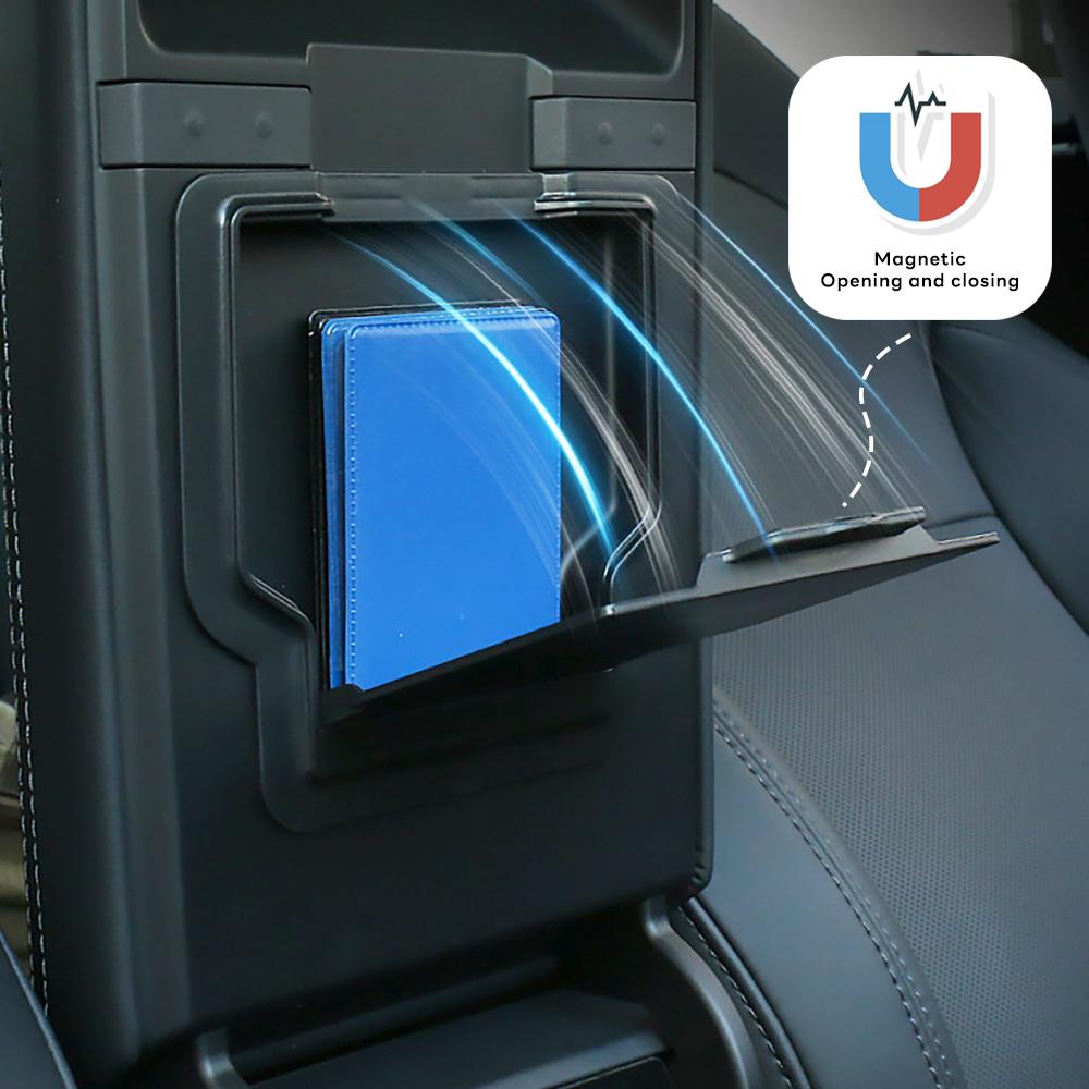 TESY For Tesla Model Y Premium Performance Juniper Launch Center Console Storage Armrest Box Upper&Lower Silicone Pad