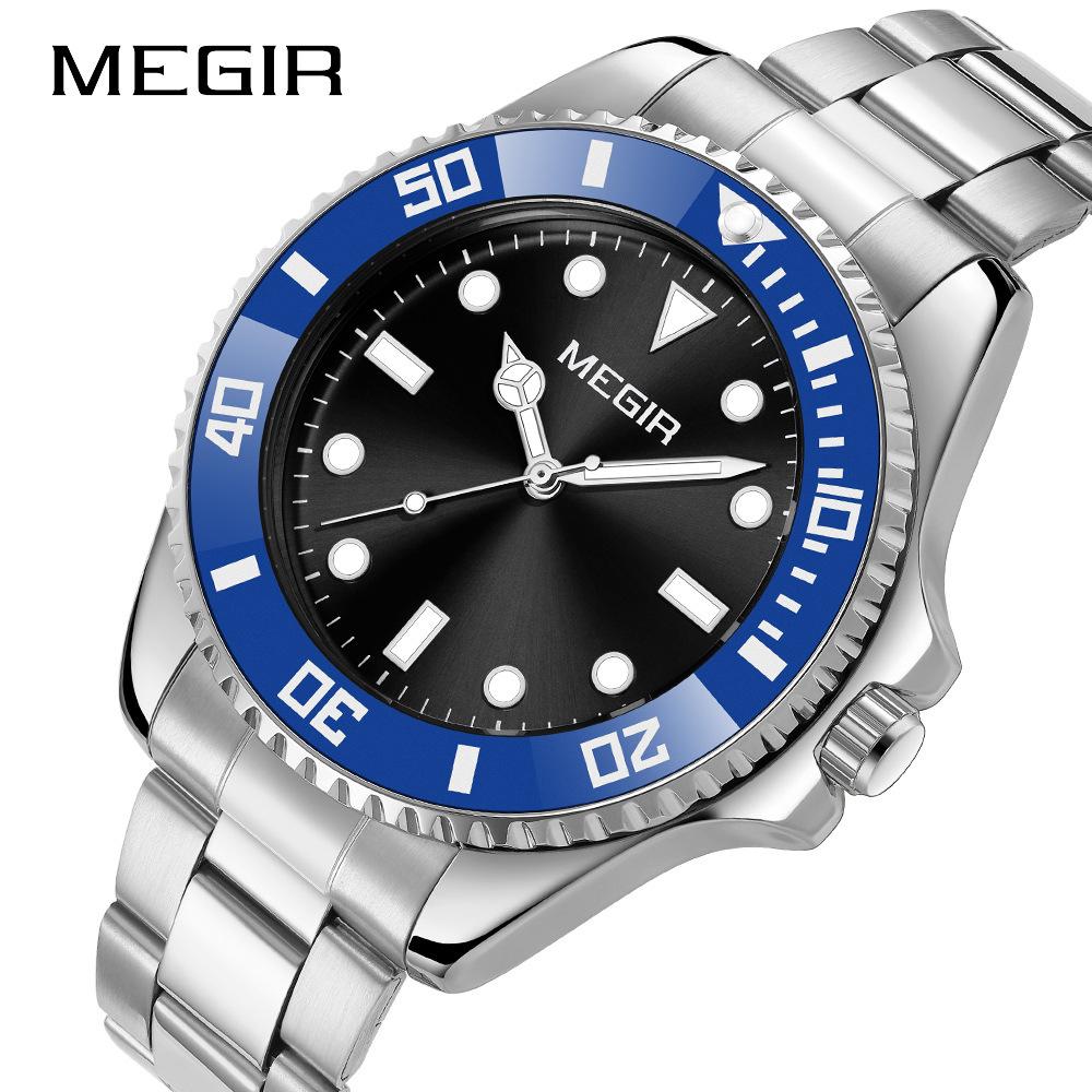 Watch Men'S Steel Belt Watch Luminous Quartz Business Watch 1090