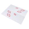 100x38cm Car Body Side Sticker PVC Decals DIY Sport Styling Decoration Auto Truck Racing Accessories White Red