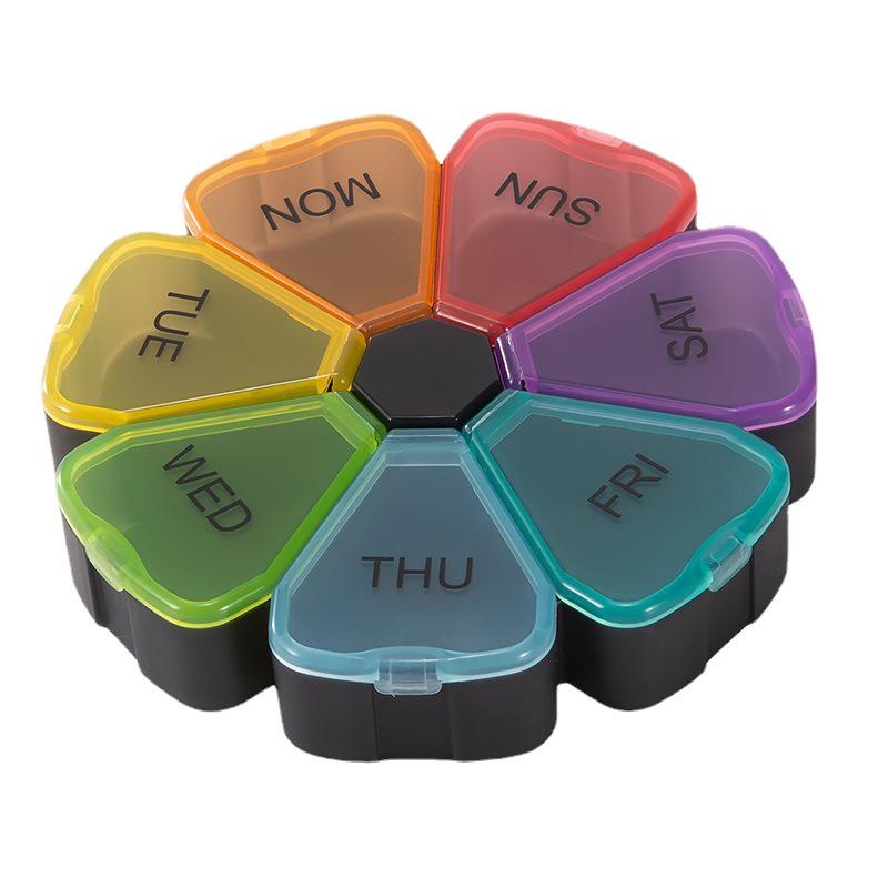 Kerry Source 7-Compartment Moisture-Proof Weekly Pill Organizer Box