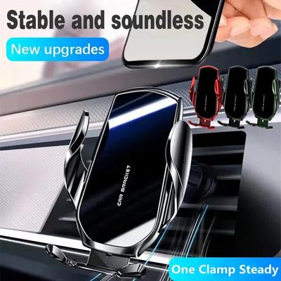 Support de Téléphone de Voiture à Gravité Support Pince Grille d'Aération GPS Mobile Cellulaire En Voiture Pour iPhone Xiaomi Huawei Samsung Support de Voiture