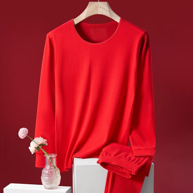 LANGSHA Women's 100% Cotton 7A Antibacterial Thermal Underwear Set