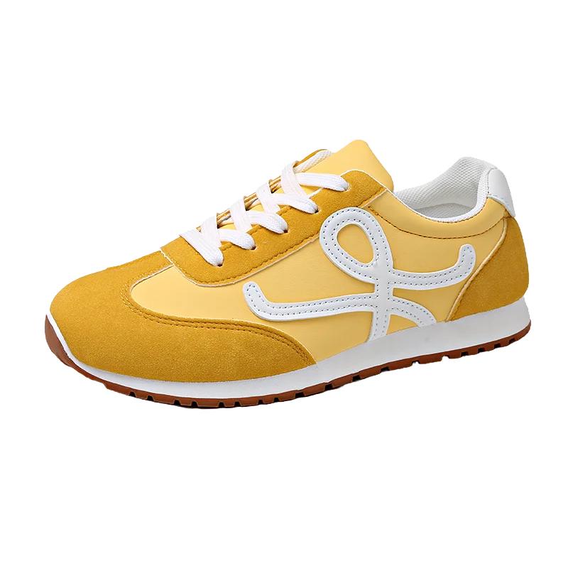 New Vulcanized Wedged Sneakers Women's Laced Up Sports Shoes Casual Non Slip Trainers Comfortable Jogging Shoes Sneakers