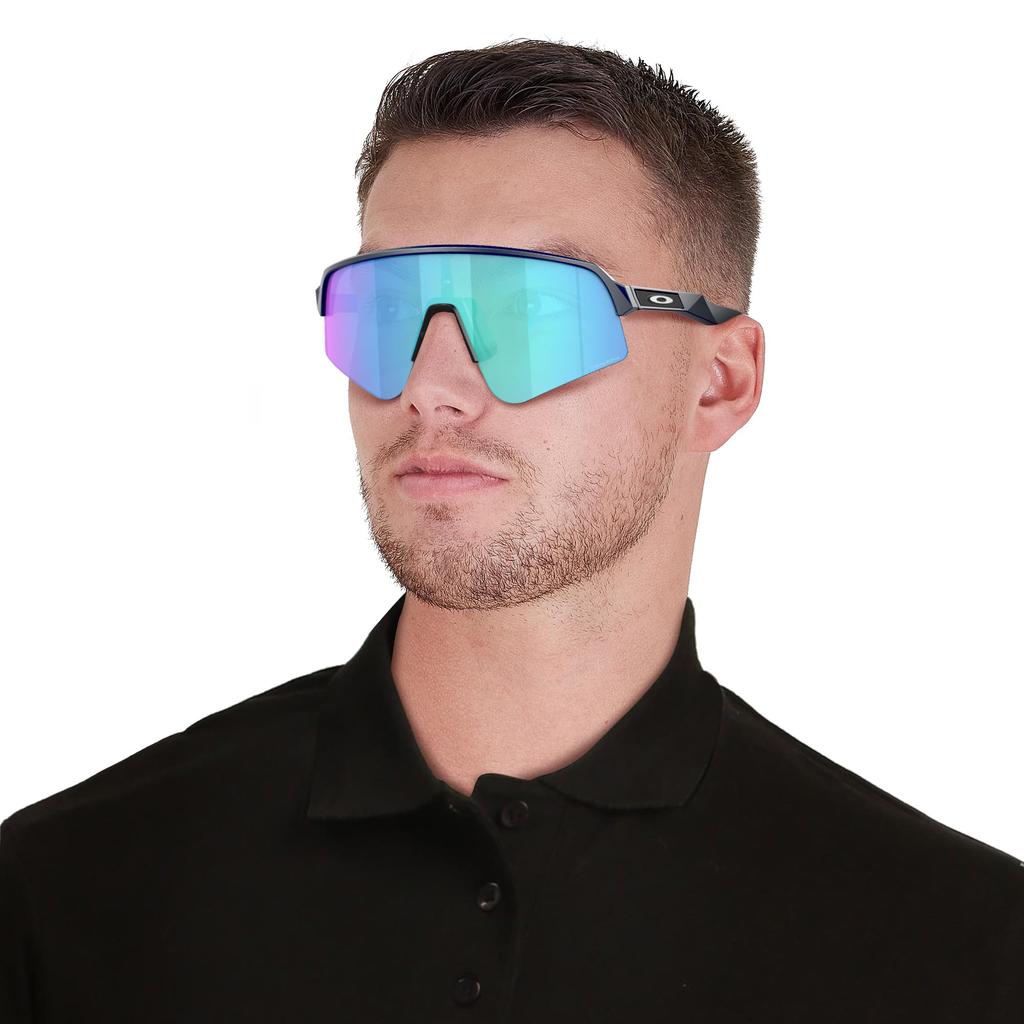 Oakley OO9465 Casual Matte Sapphire One Size Fits All Sunglasses, Navy/Prism Lenses,