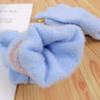 Children's gloves girl-year-old cartoon cute half-finger flip to keep warm knitted wool Nantong thickened to keep warm