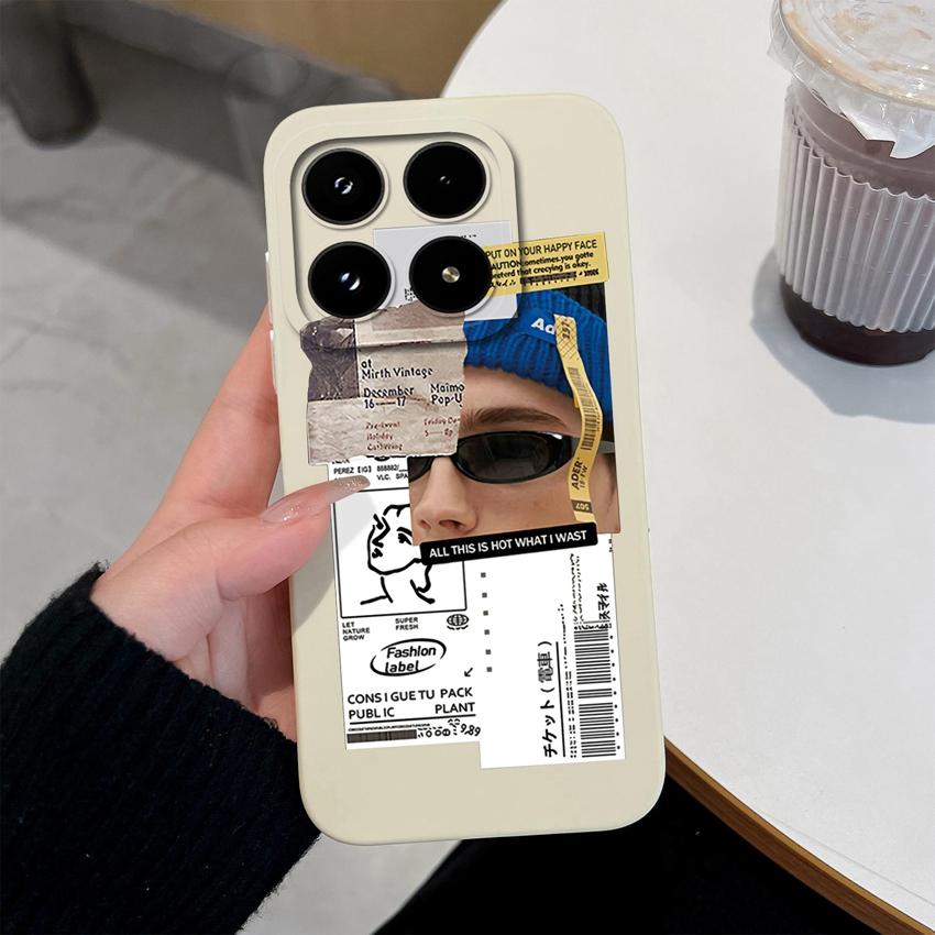 Trendy Girl Liquid Silicone Phone Case For Xiaomi 17 14 14T 15 15T Pro Poco C71 C75 M7 M8 F7 F8 Casing Premium Anti Slip Durable Shell For Xiaomi Capa