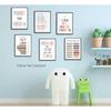 6Pcs Educational Growth Mindset Wall Art Kids Mental Health Therapy Canvas Paintings Positive Affirmations Wall Decor Boho Motivational Quotes