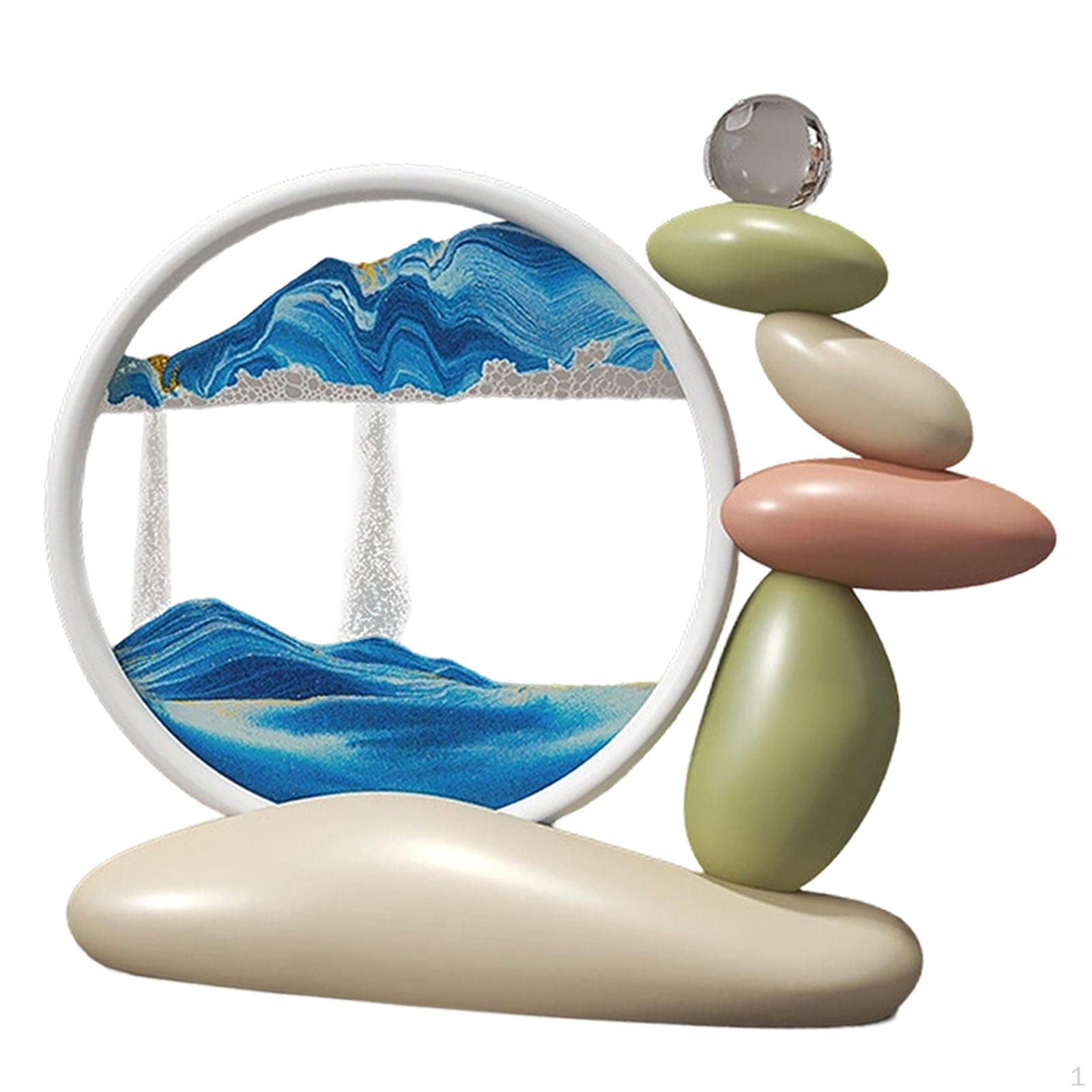 

Decoration of Paint Fluid Polyvalent Light with Dynamic Sand Stones Figure for Dresser синий