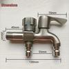 Honggong 304 Stainless Steel One-in Two-out Faucet