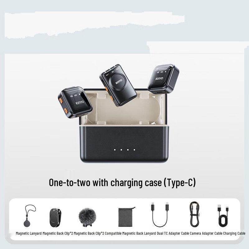 Jiemengzhe Двойная беспроводная система петличных микрофонов