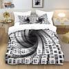 2/3pcs Bedding Set Digital Print Comfortable Duvet Cover for Home Bedroom Decoration, 1 Duvet Cover and 2pillowcase with Zippers