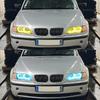 For BMW 3 Series E46 Sedan Facelift 2001-2005 M4 Style RGB Ring Angel Eyes Phone APP Control Remote LED Headlight Light Rings