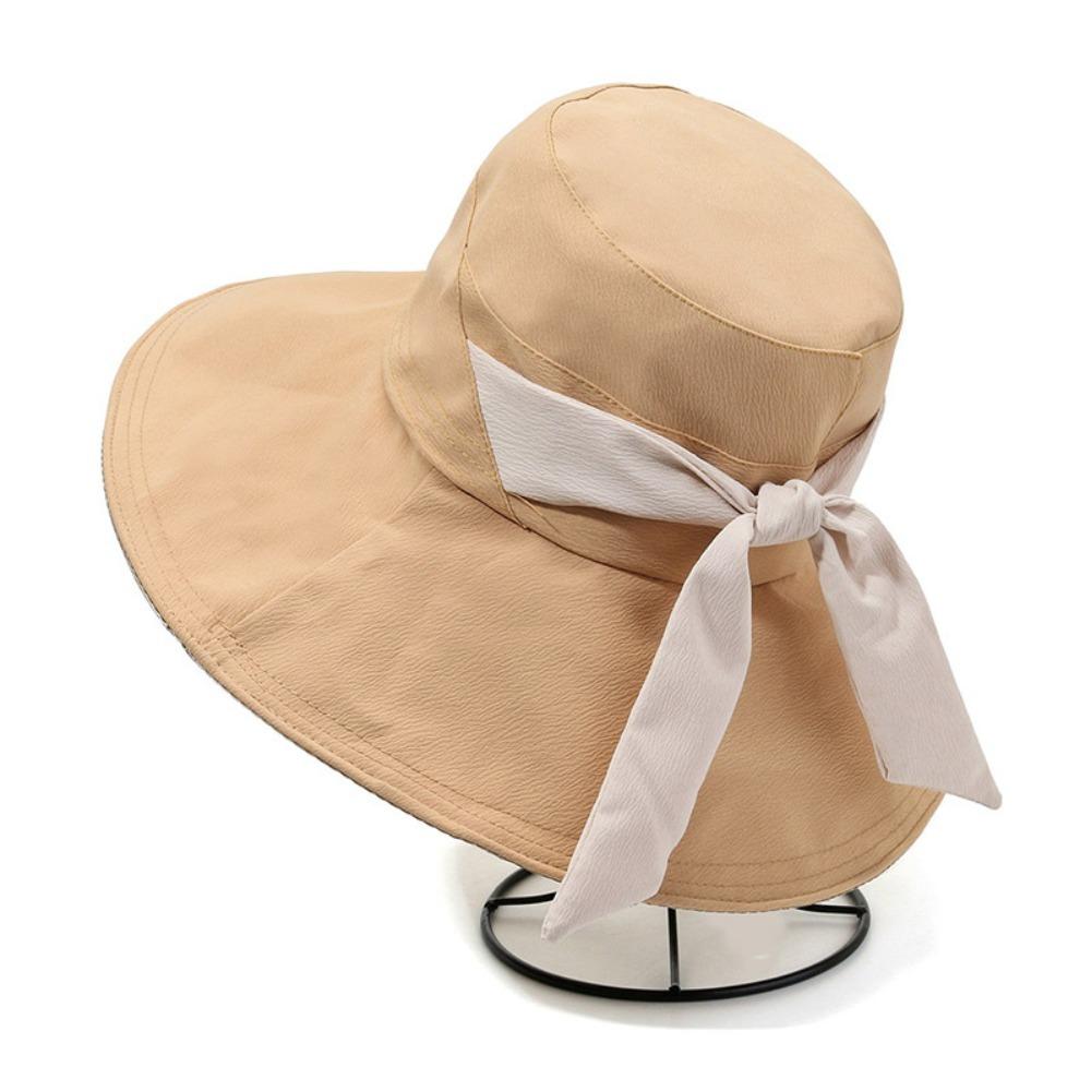 

Anti-UV Fisherman s Hat Bowknot Bucket Bowl Hat Hot Sale Sports Visors Gift