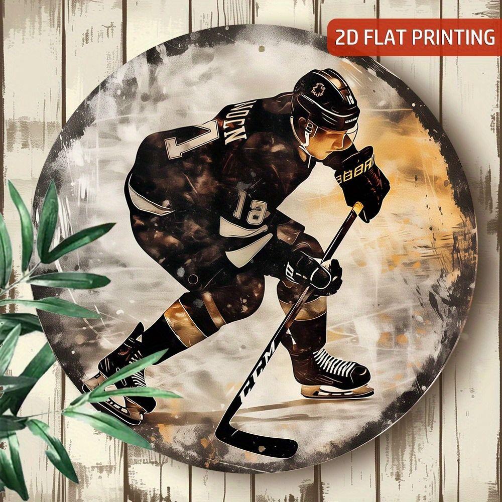 Metal Poster Wall Art Retro Hockey Sign Home Garage Decor