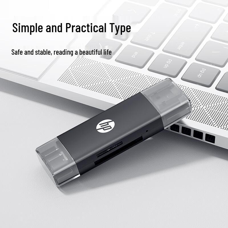 HP Dual-Head USB-C & USB 3.0 SD/TF Card Reader