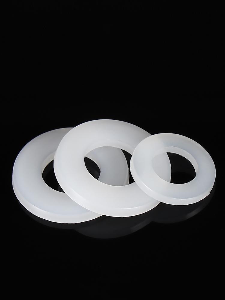 Black Nylon, Rubber, and Plastic Insulation Washers – Flat Round Gasket In Multiple Sizes (M2-M10)