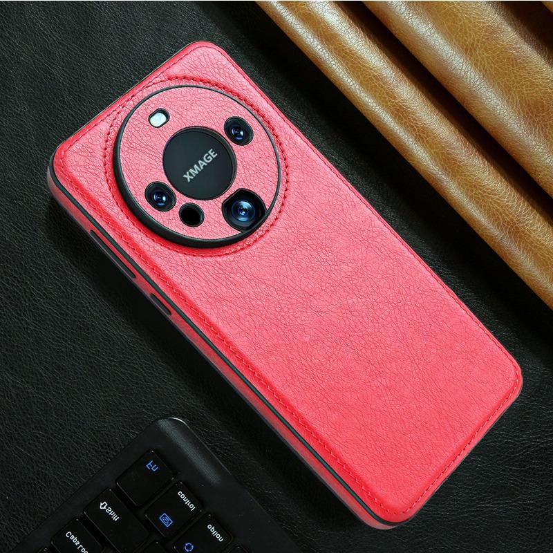 Huawei Mate60pro Leder Handyhülle Geeignet für Mate 40 Pro Objektiv Vollständige Abdeckung Stoßfest 50 Business Herren Lederhülle
