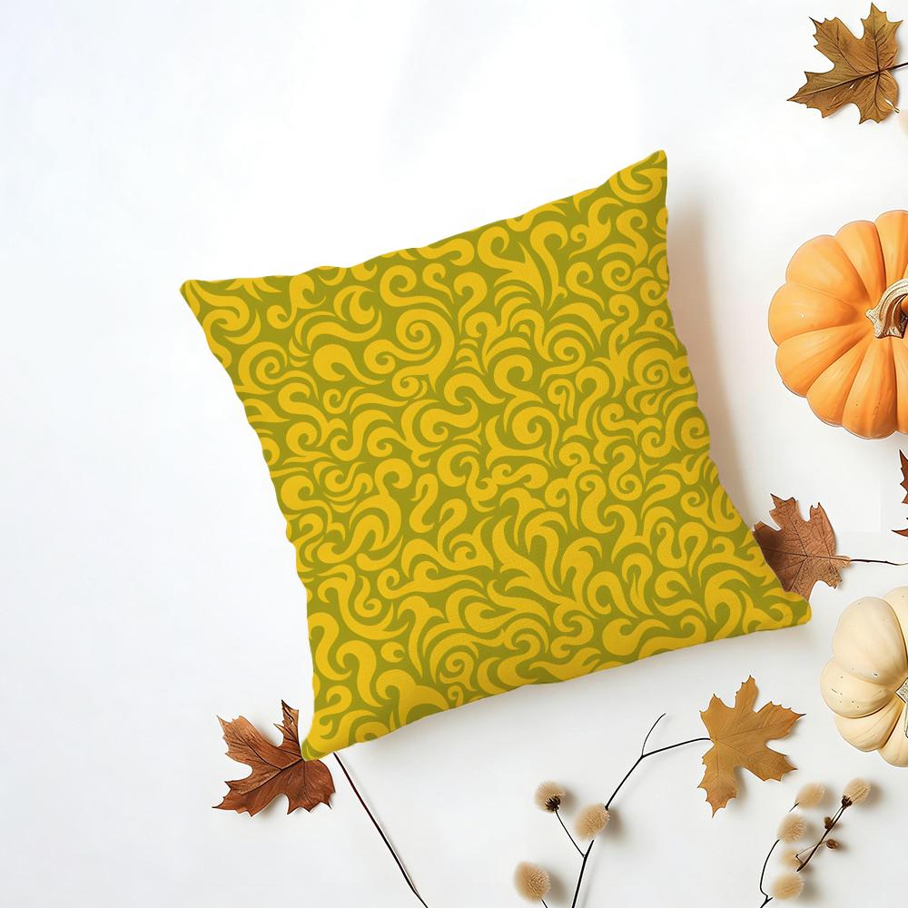 IINS Korean Style Background Pattern Ins Style Cushion Cover Washable Linen Pillowcase Soft for Daily Sofa Bed Home Room Decor