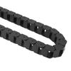 Černý nylonový kabelový řetěz 10 mm x 15 mm(Vnitřní V x Vnitřní Š) Koncové konektory Vodicí řetěz pro kabely Elektronické vybavení