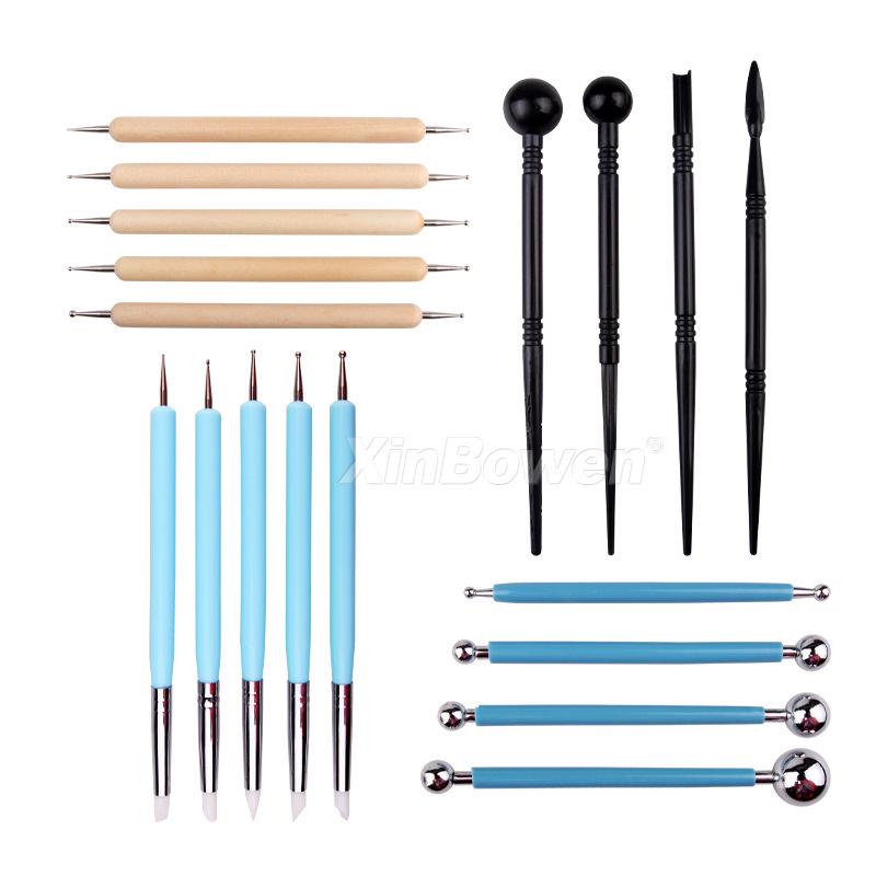 Cross-Border Polymer Clay Tool Set: Impression Remover, Carving Knife & Dotting Pen