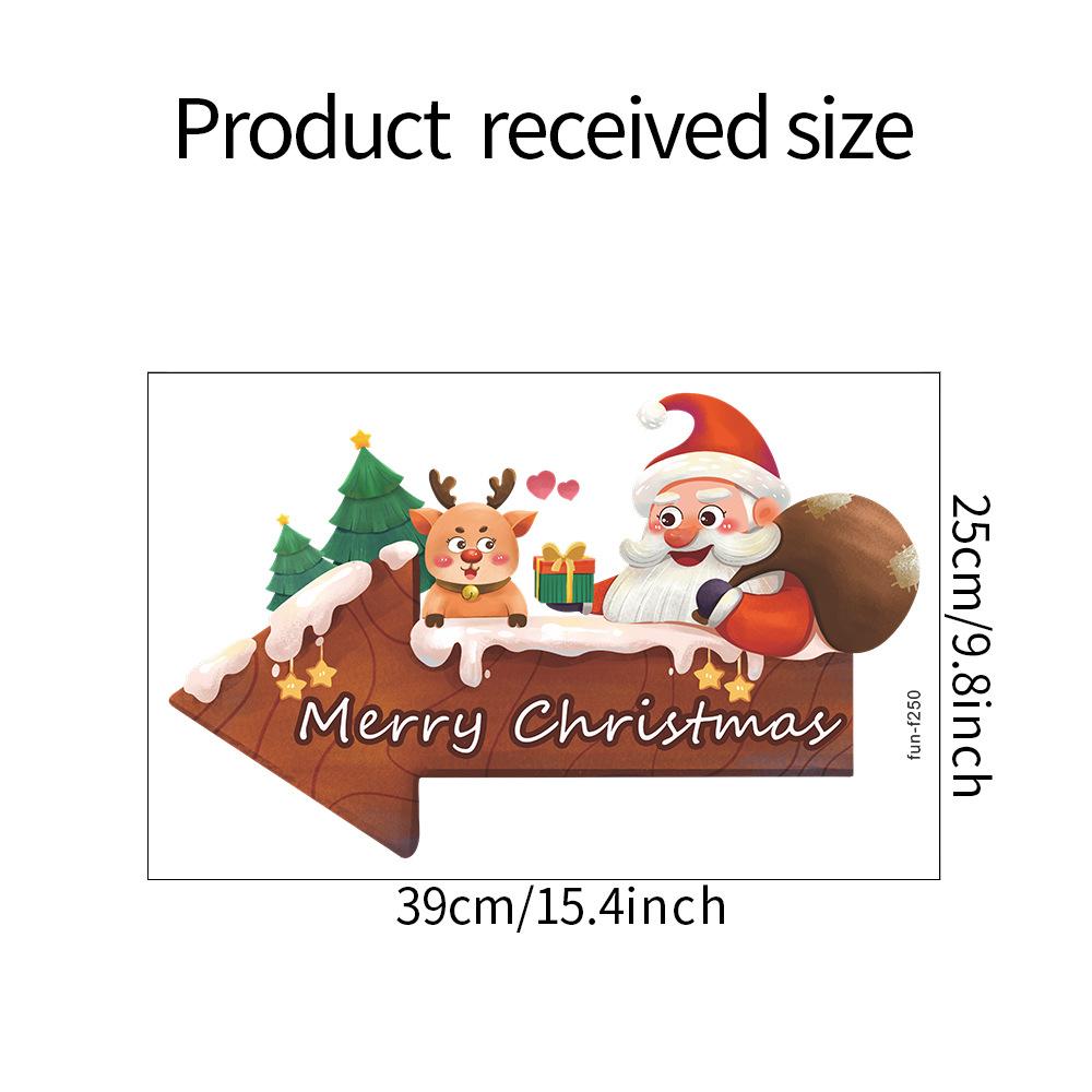 

Fun-f250 Санта-олень Английский указатель атмосфера декорированная спальня гостиная ландшафтный дизайн настенные наклейки 25*39CM/fun-f250