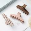 Square Silicone Shark Clip Safe Straight Line Shaped Hair Claw Elastic Plastic Hair Claw  Friends
