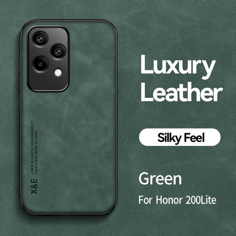 

Для Honor 200 Lite 200Lite Light 5G чехол роскошные магнитные кожаные мягкие чехлы для Honar Honer Honor200lite 5G LLY-NX1 6.7 чехол For Honor 200 Lite