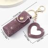 Portable Lipstick Organizer Keychain Bling Rhinestone Lipstick Holder  Girls