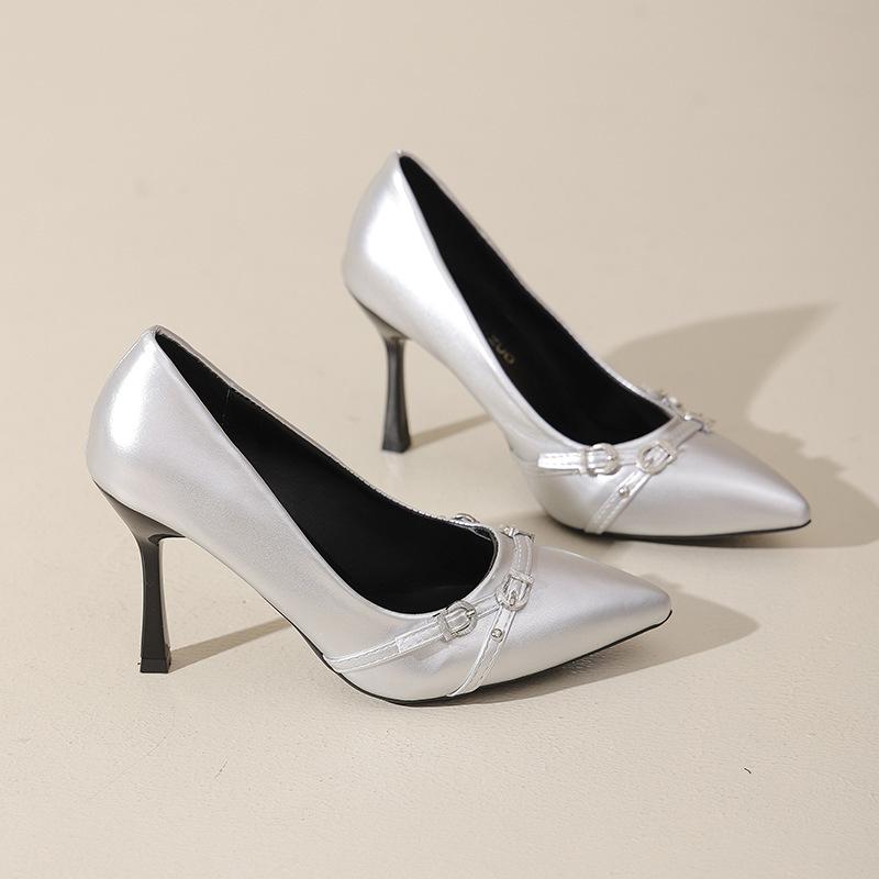 

Comfortable and stable heels, black, light and familiar, beautiful high heels for women, new temperament high heels for women in spring and autumn 43