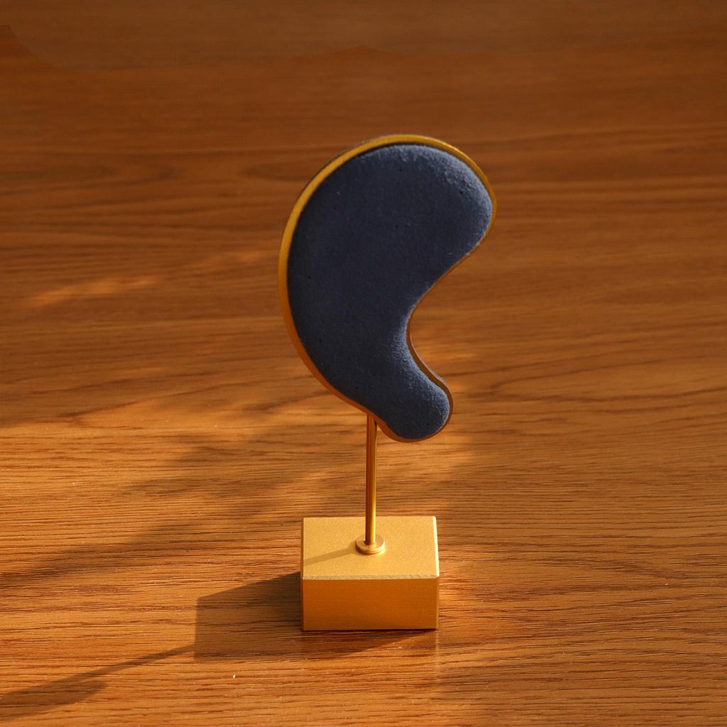 Ear Shape Earring Display Stand Microfiber Charms-Earring Hanging Rack Ear Clip Holder Stud Jewelry Organizer Storage Showcase