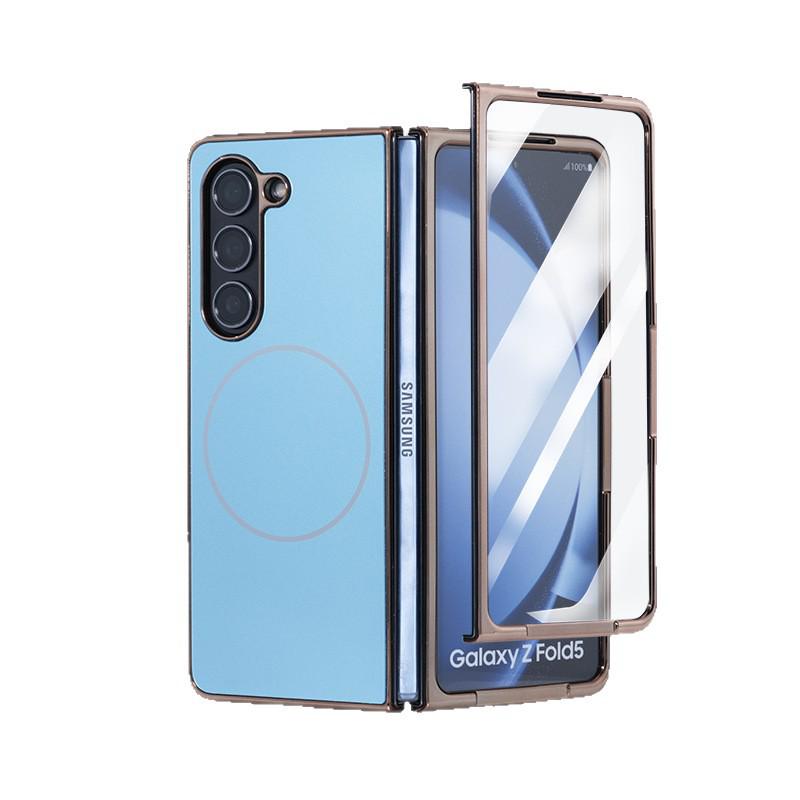 AG Frosted Magnetic Case for Samsung Z Fold 7 - Integrated Film & Protective Shell for Fold 6