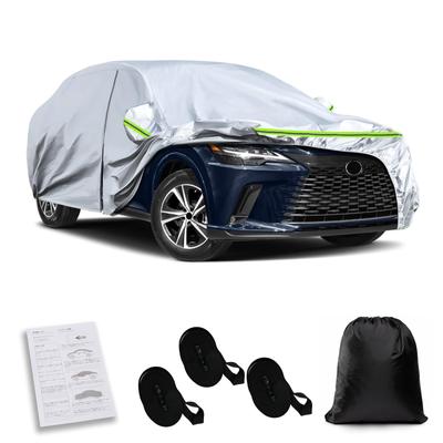 Syncnika Car Cover for Lexus RX UV Protection Includes Windproof Rope Suitable for All Seasons Silver - Dustproof, Waterproof, - - -