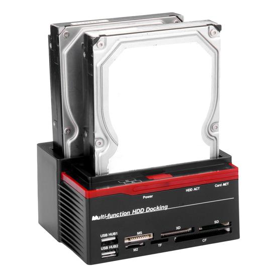 Dokovací stanice pro externí pevný disk 480 Mb/s Rychlost přenosu dat Univerzální dokovací stanice pro HDD SSD SATA Duplikátor pevných disků