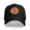 Cochonou Authenticite Logo Baseball Cap Black with Red White Checkered Design Classic Fit Adjustable Hat for Adults