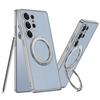 Magnetyczne etui odpowiednie dla telefonu komórkowego Samsung S25u Ochronne skórzane etui S25ltra Pełne 360-stopniowe obrotowe wsparcie Ładowanie bezprzewodowe