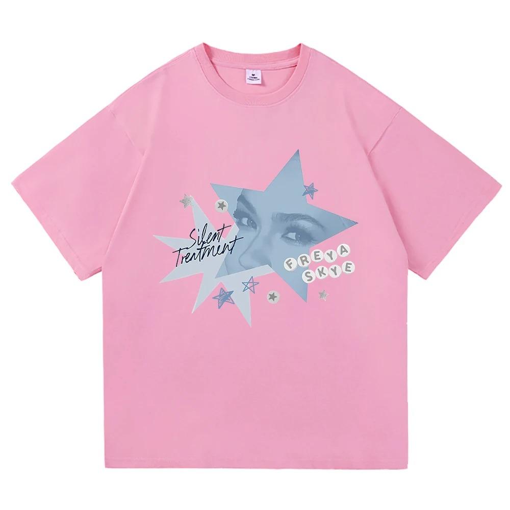 Freya Skye Stars Align Tour Poster Graphic Print Tshirt Men Women Harajuku Highstreet Wind Cotton Top Oversized Summer New Tee