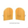 Bookends Book Ends for Shelves Bamboo Stoppers Holder Office Library Study Playroom