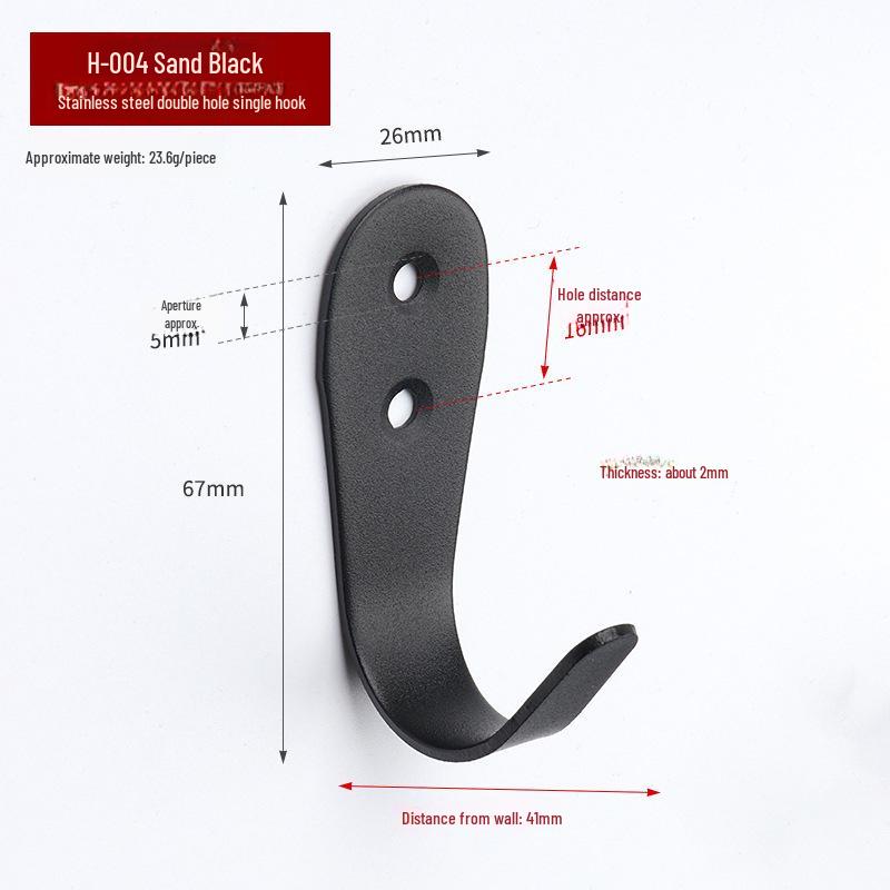 Stainless Steel Mini Single Clothes Hook for Wall
