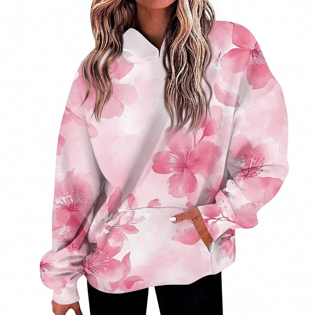 Women's Fashion Daily  Casual V-Neck Long Sleeve Printed Top