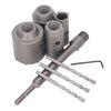 Zestaw otwornic 30mm 40mm 50mm 65mm z 3 wiertłami rdzeniowymi Otwornica do betonu cementu ściany z cegły wiercenie