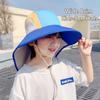 Polyester Wide Brim Beach Hats UV Protection Outdoor Sun Cap New Baby Sun Hat  for Boys Girls