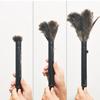 Feathers Duster Anti-static Ostrich Natural Feathers Brush Duster Portable Retractable Feathers Duster for Home Car Office Hotel