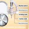 Taladro Eléctrico para Uñas 2 en 1 de 240W con Extractor de Polvo Incorporado Herramienta Profesional de Lima de Uñas para Salón de Manicura Pedicura